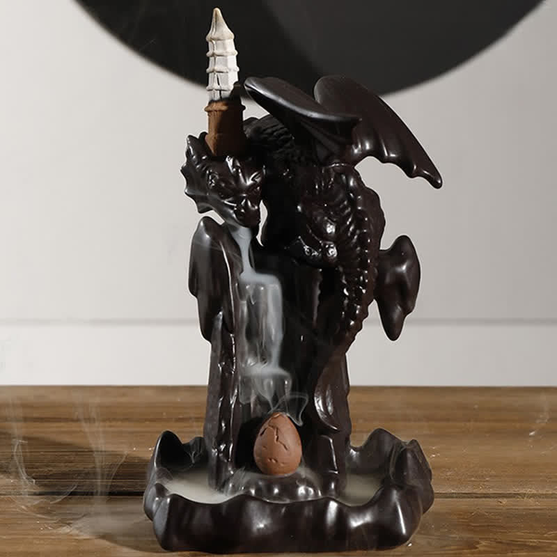 Nordic Dragon Ceramic Backflow Incense Burner | Meditation