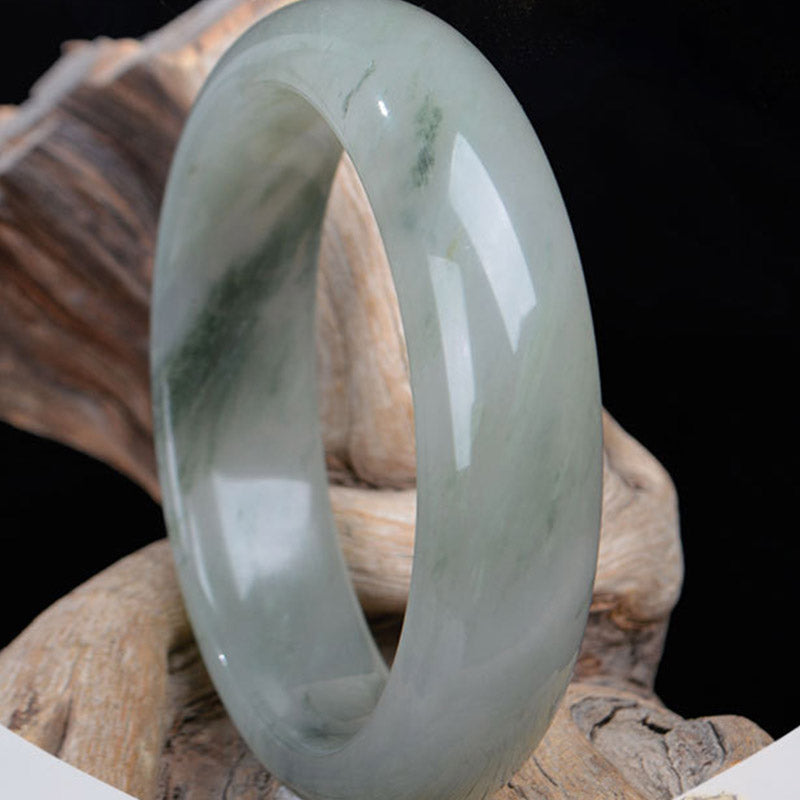 Bracelet en jade naturel de 52 mm pour la chance et la prospérité