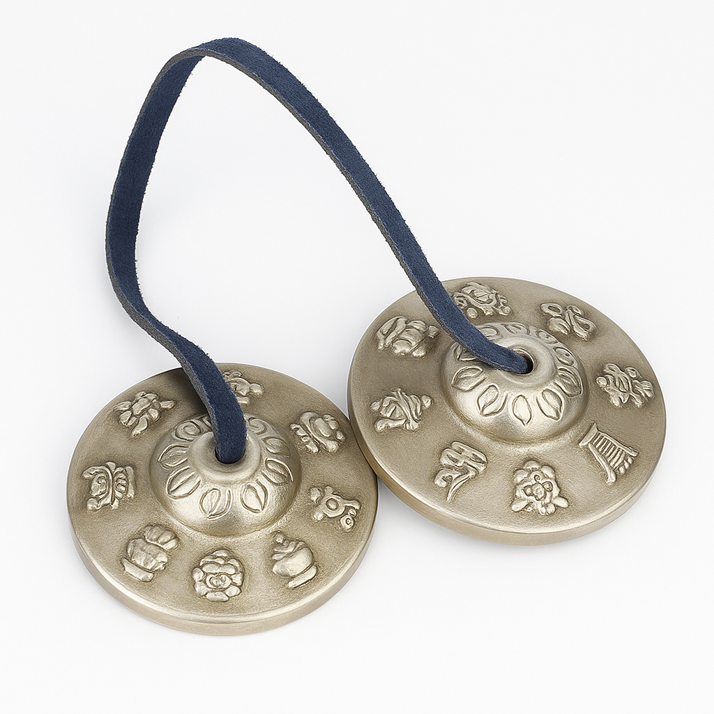 Cymbales à main tibétaines Tingsha pour la méditation et le yoga