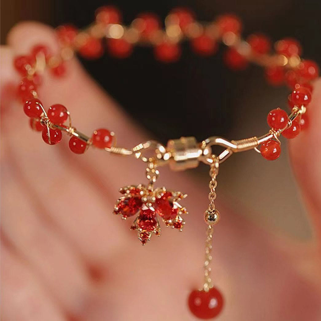 Bracelet porte-bonheur spirituel en cuivre pour l'équilibre et la richesse