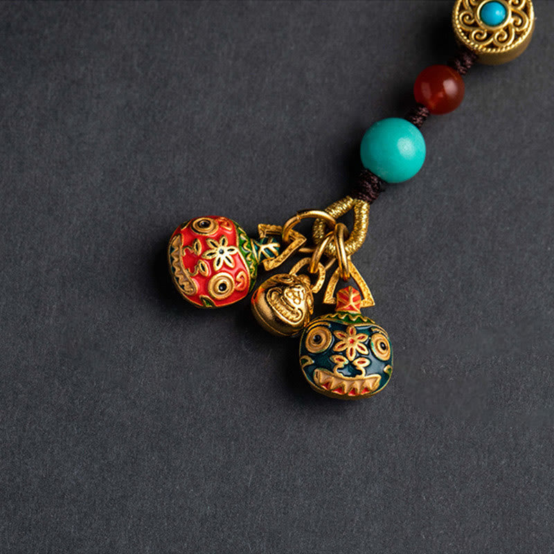 Porte-clés porte-bonheur de la famille des bêtes avaleuses d'or pour la richesse spirituelle