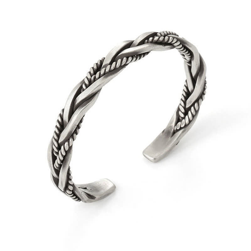 Bracelet spirituel tressé en cuivre pour l'équilibre