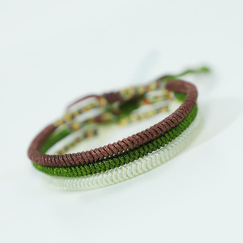 Tibetan King Kong Knot Bracelet Set for Luck & Peace