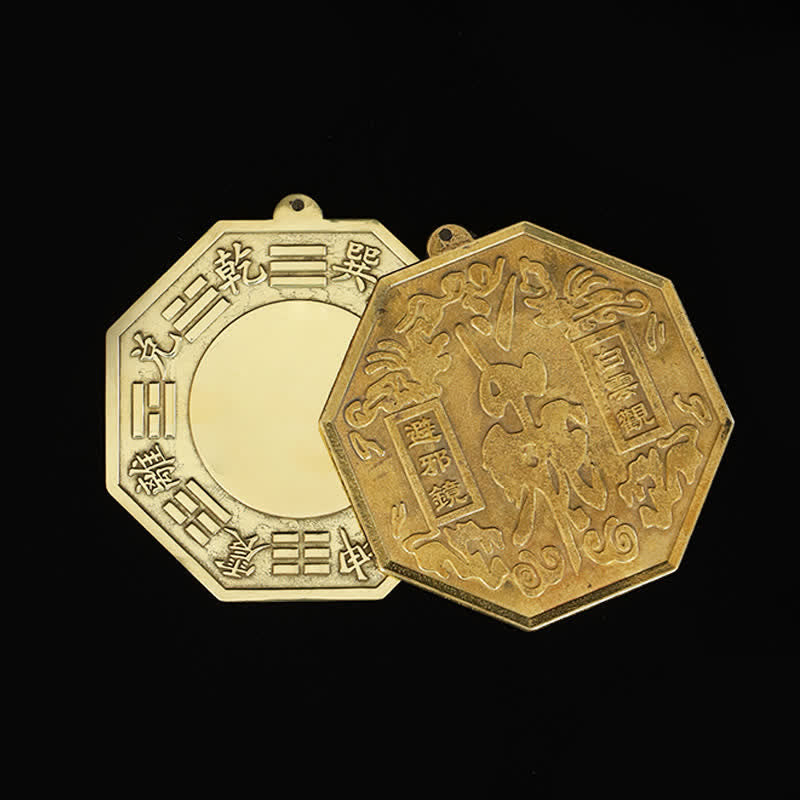 Copper Feng Shui Bagua Map 16cm | Balance Energy Wall Art