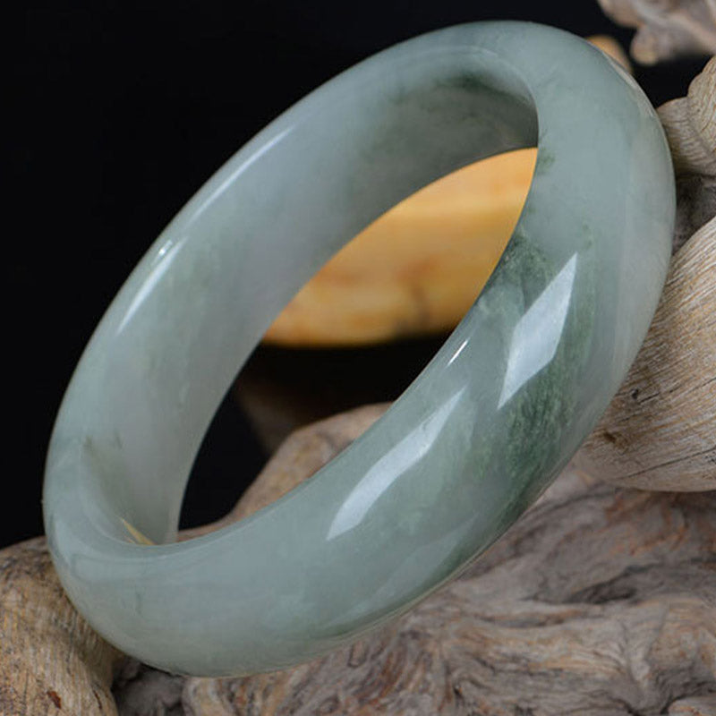 Bracelet en jade naturel de 52 mm pour la chance et la prospérité