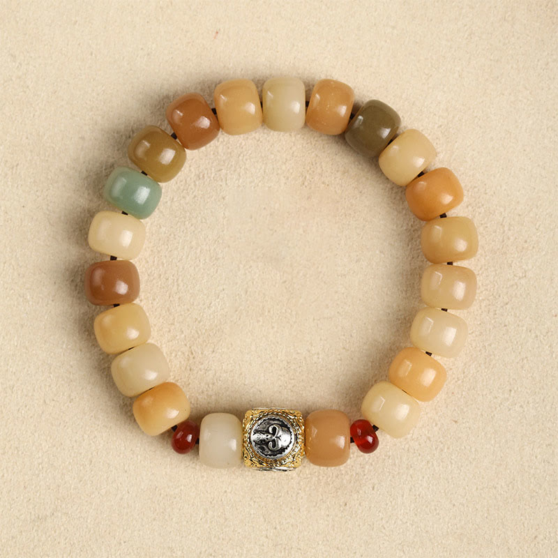 Bracelet de sagesse spirituelle Bodhi Seed Om Mani Padme Hum