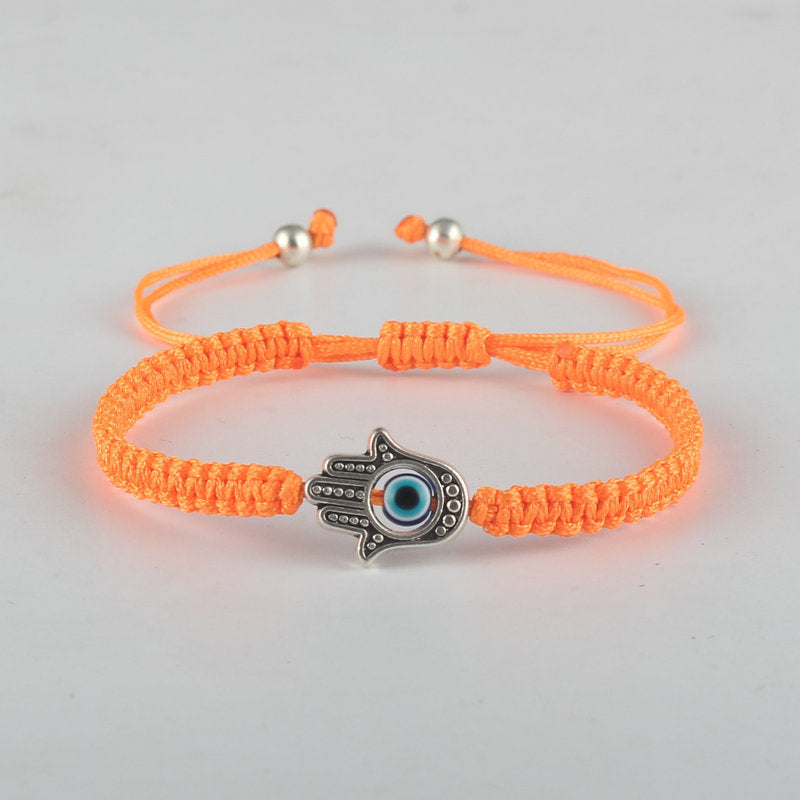 Bracelet de protection fait main avec symbole Hamsa | Chance et foi