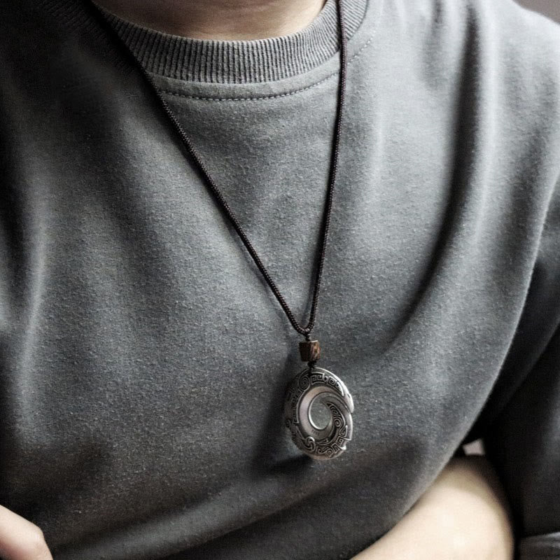 Collier pendentif porte-bonheur en cuivre | Bijou de protection spirituelle