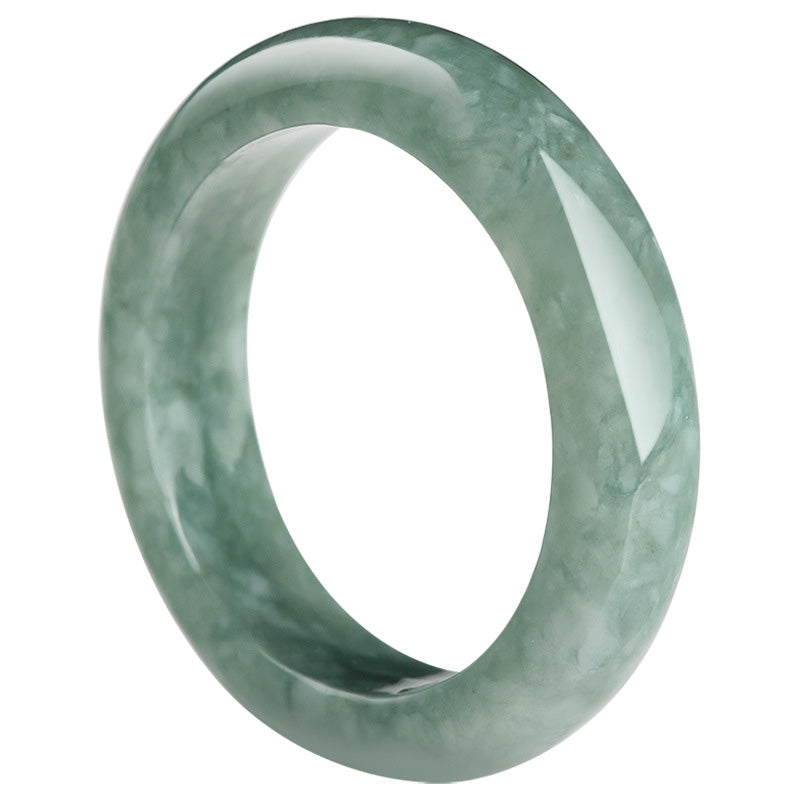 Bague de guérison en jade | Pierre naturelle, largeur 6,5 mm
