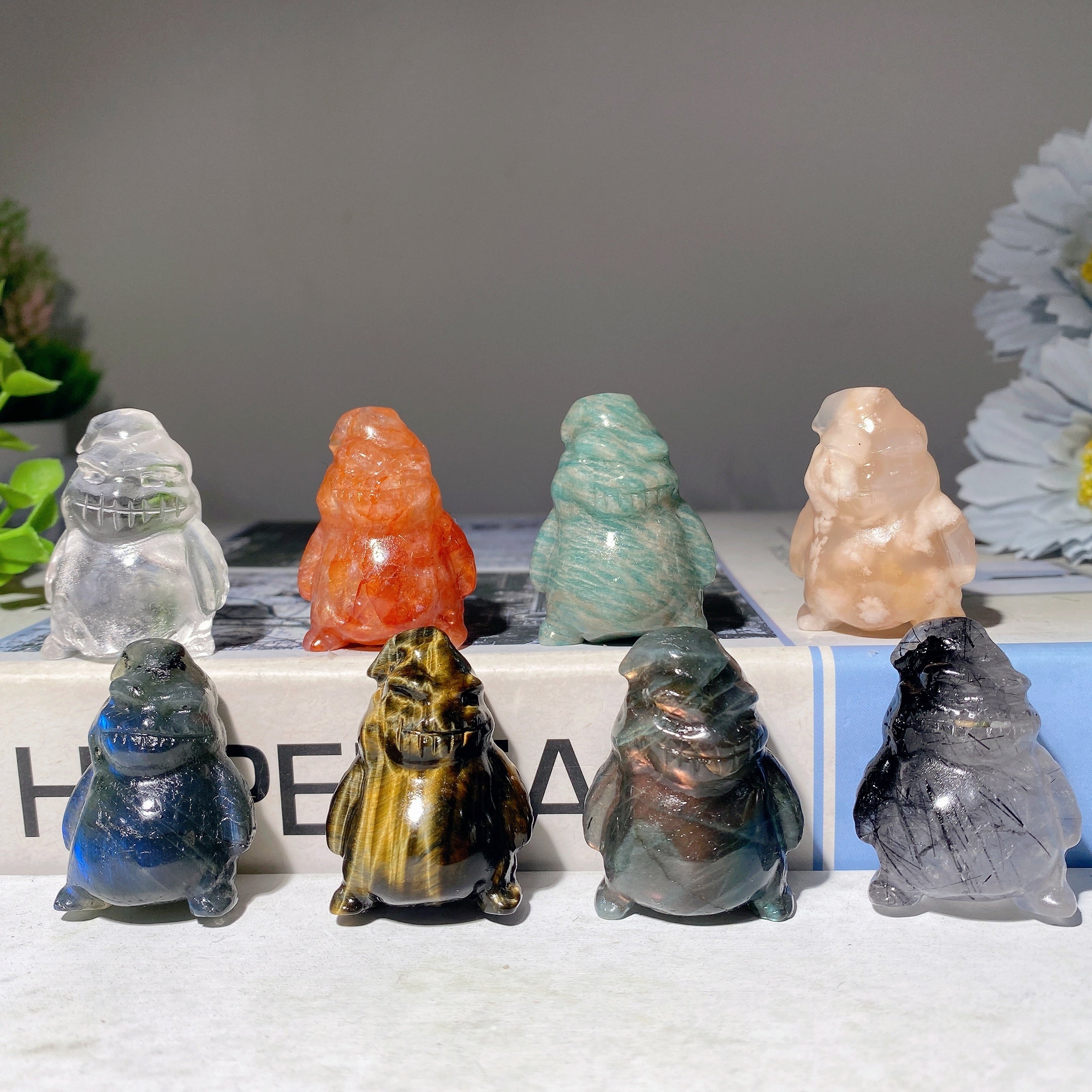 Figurines en cristal mixte de 1,4 pouce pour la guérison et la décoration