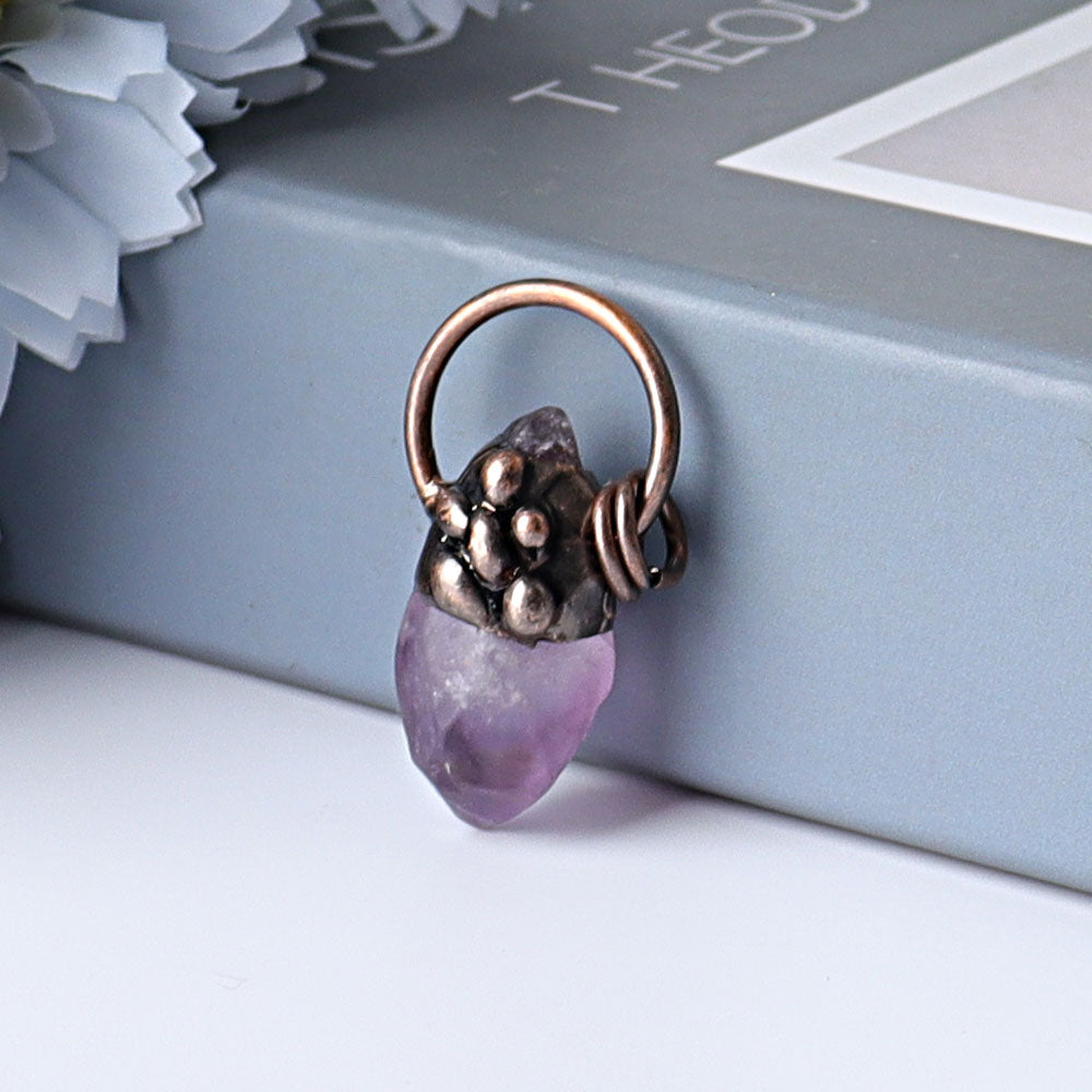 1.5 Inch Amethyst Pendant for DIY Healing Jewelry