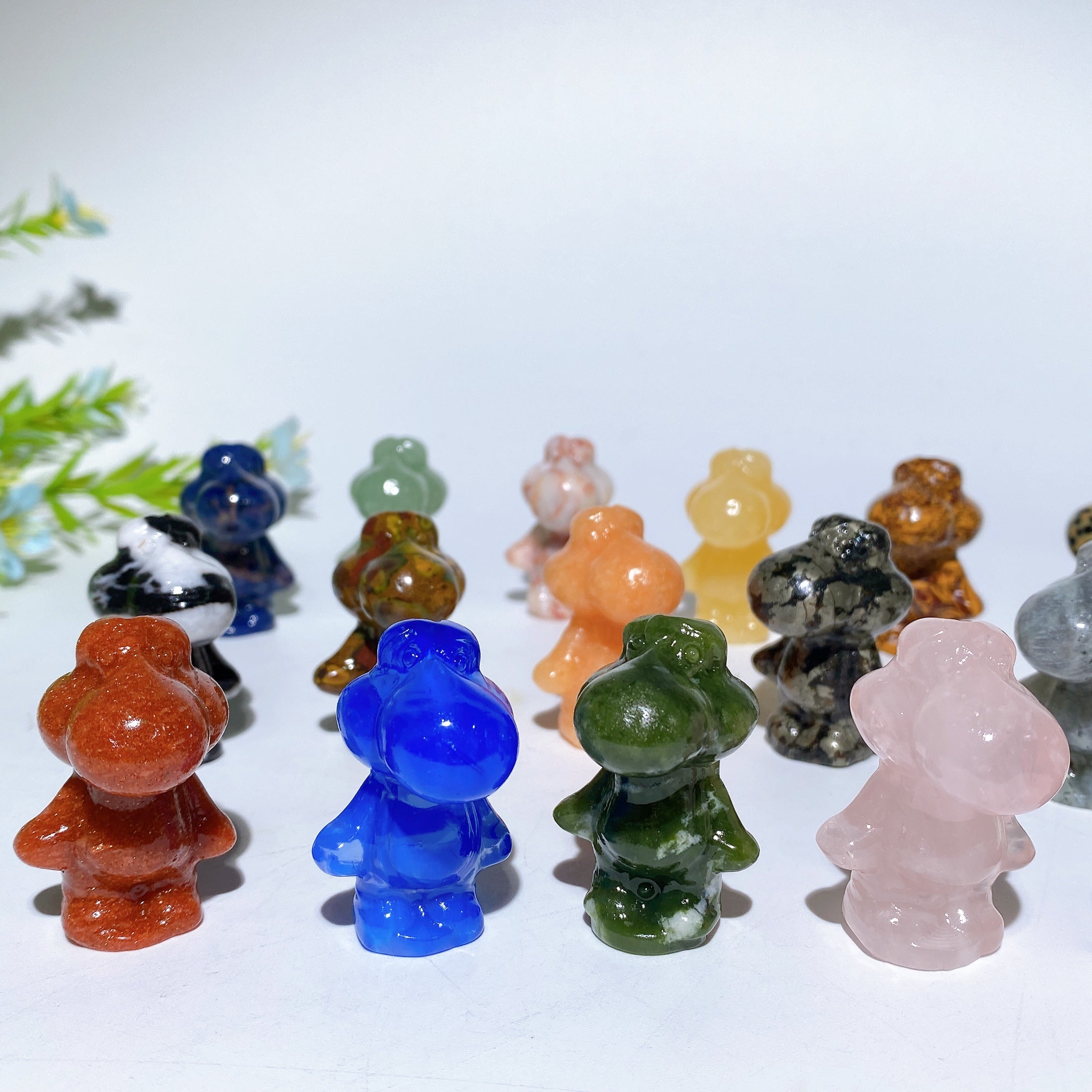 1.6 Inch Mixed Crystal Yoxi Figurines for Healing Display