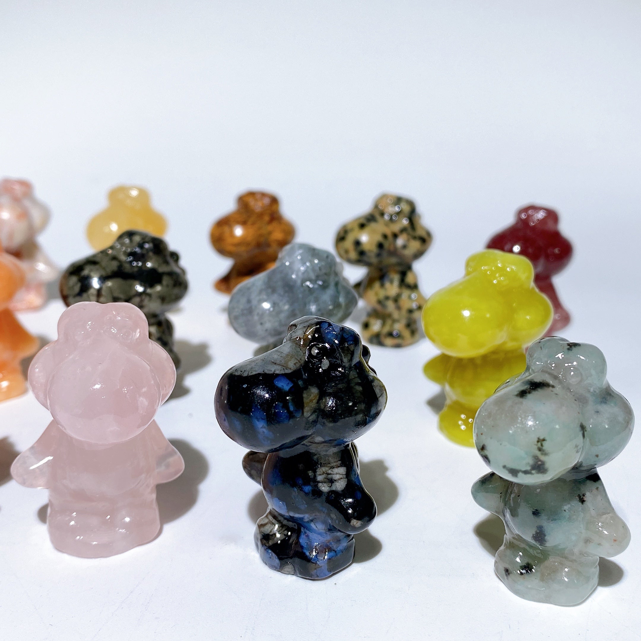 1.6 Inch Mixed Crystal Yoxi Figurines for Healing Display