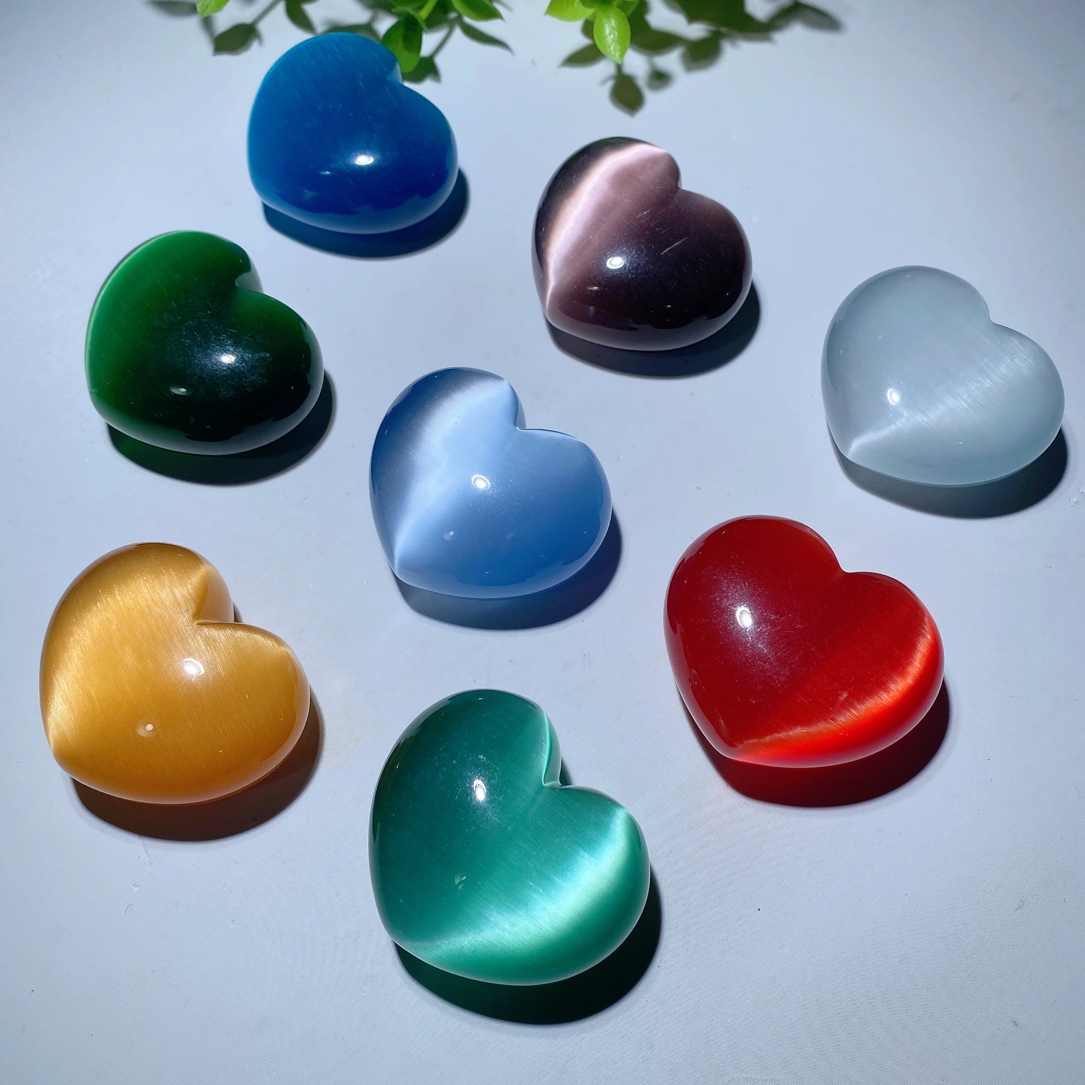 Cristal œil de chat mixte de 1,8 pouce pour la guérison émotionnelle