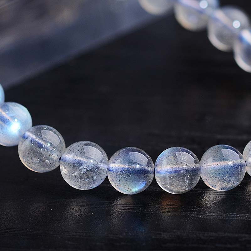 Bracelet de guérison en pierre de lune naturelle, perles de 6 mm pour le calme