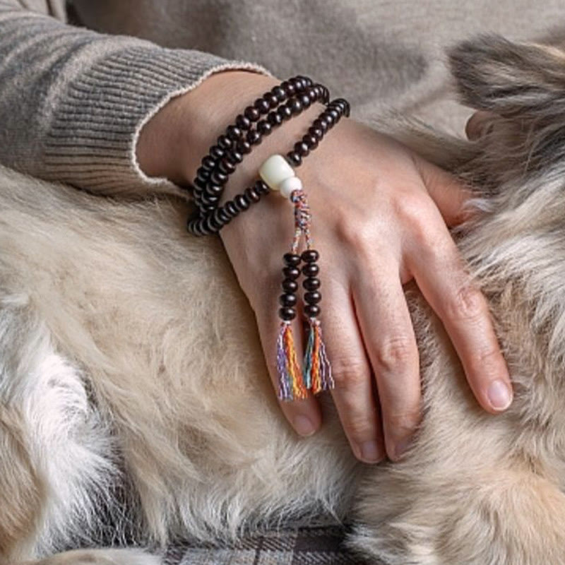 Bracelet Mala Bodhi Seed Mala à 108 perles pour la paix et la croissance spirituelles