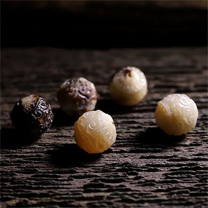 Bracelet Mala en os de yak à 108 perles pour la force et l'équilibre