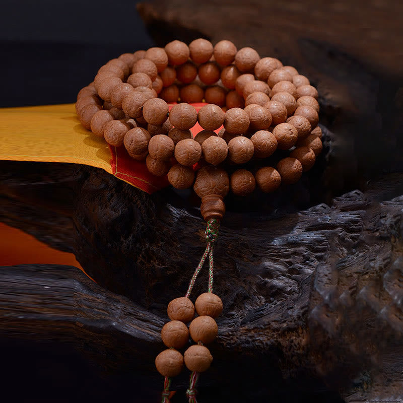 Bracelet Mala 108 perles Bodhi Seed unisexe méditation