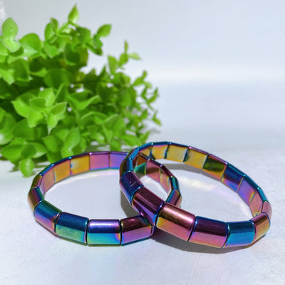 Bracelet de guérison en cristal Aura de 10 mm pour la protection spirituelle