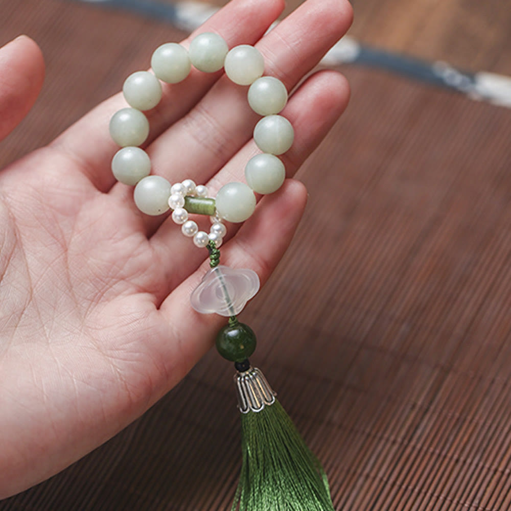 Bracelet Mala de Prospérité en Jade de 10 mm pour l'Abondance