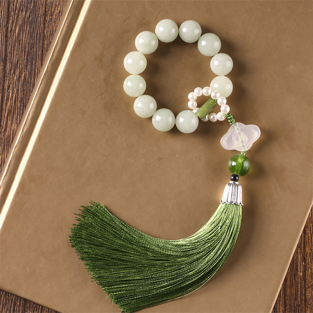 Bracelet Mala de Prospérité en Jade de 10 mm pour l'Abondance