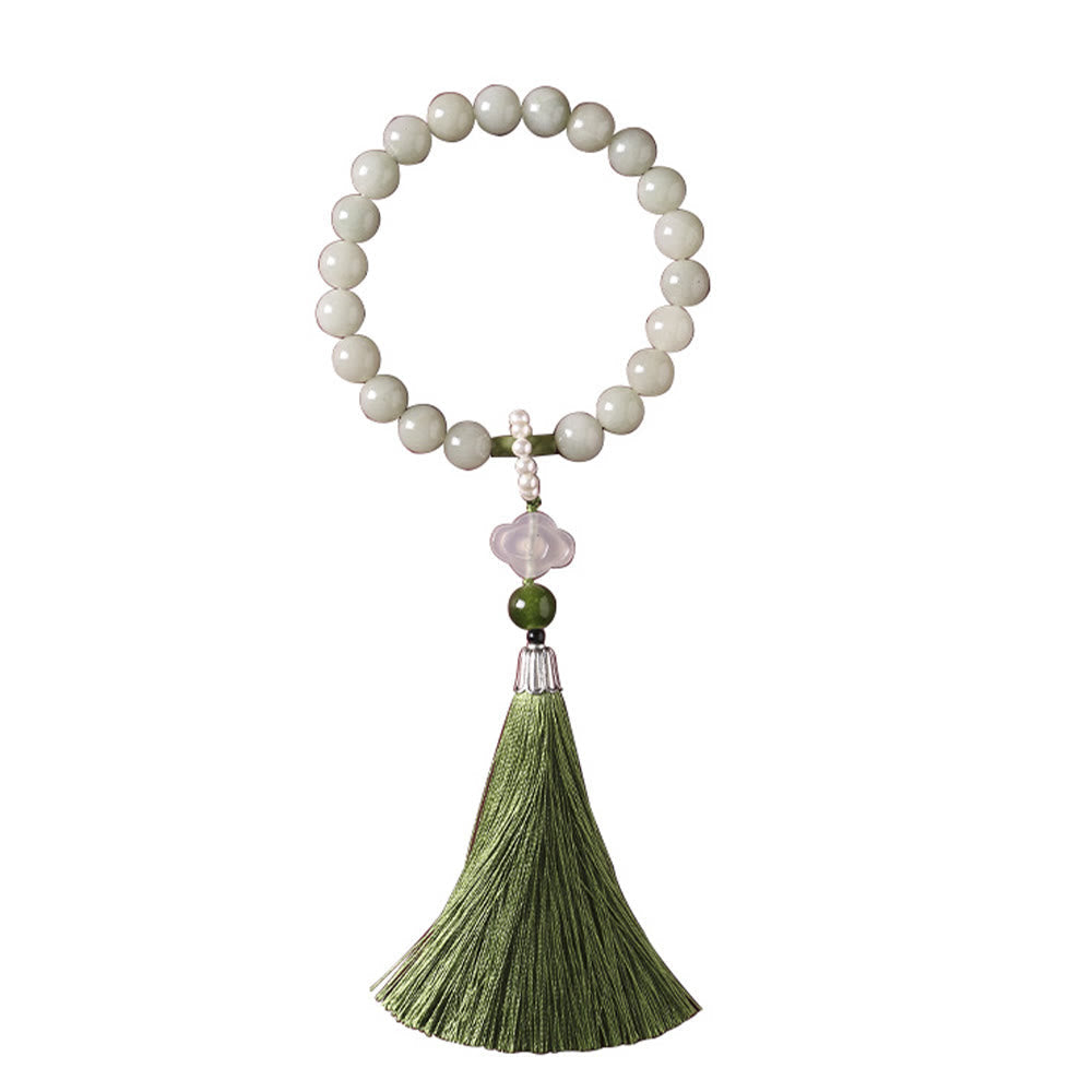 Bracelet Mala de Prospérité en Jade de 10 mm pour l'Abondance