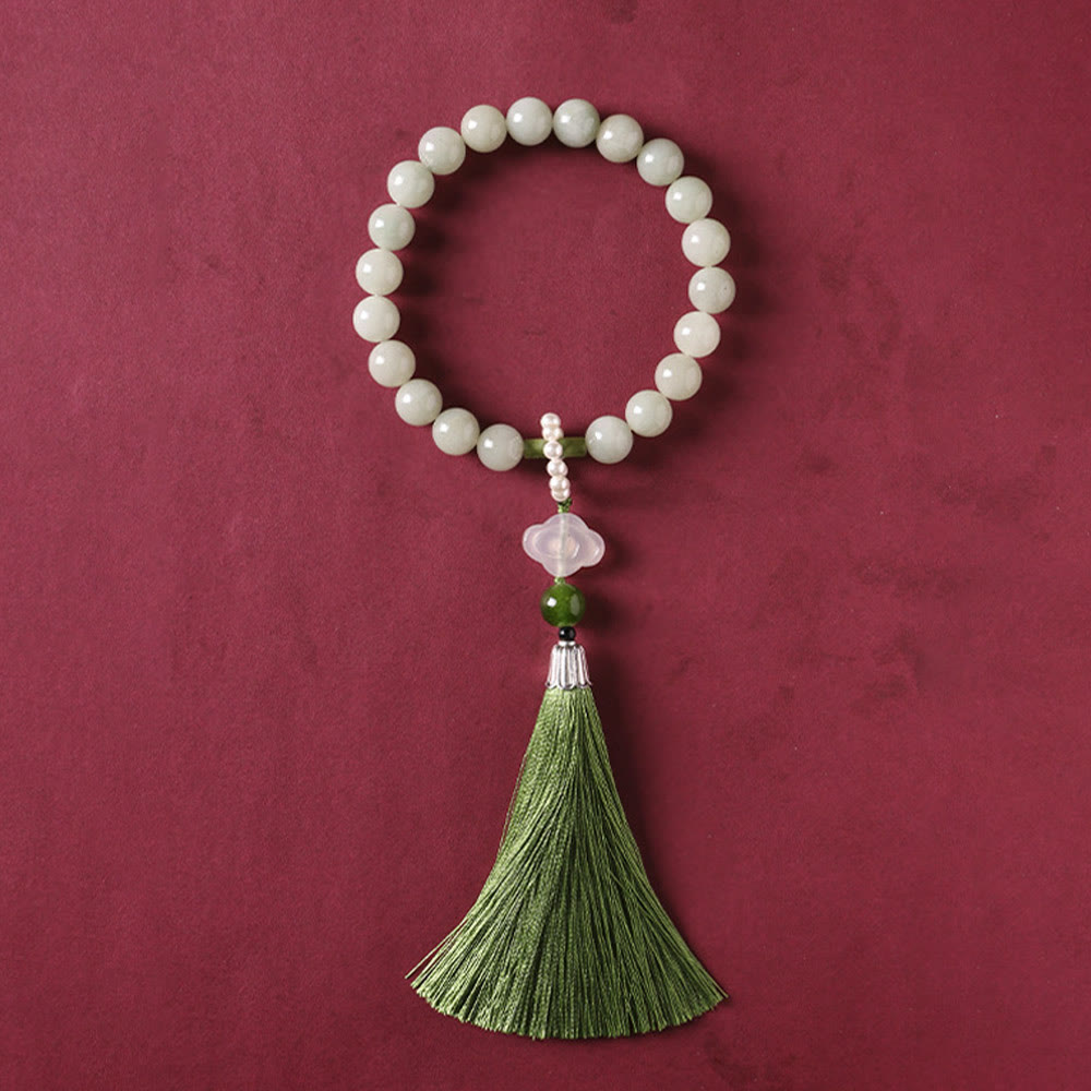 Bracelet Mala de Prospérité en Jade de 10 mm pour l'Abondance