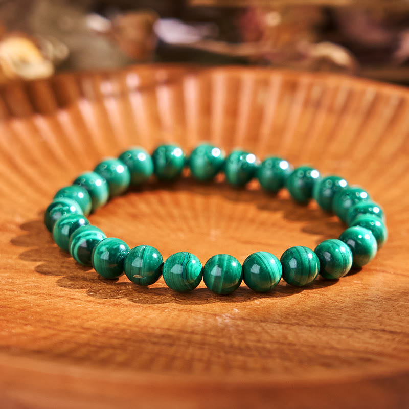Bracelet de protection en malachite de 10 mm pour le calme