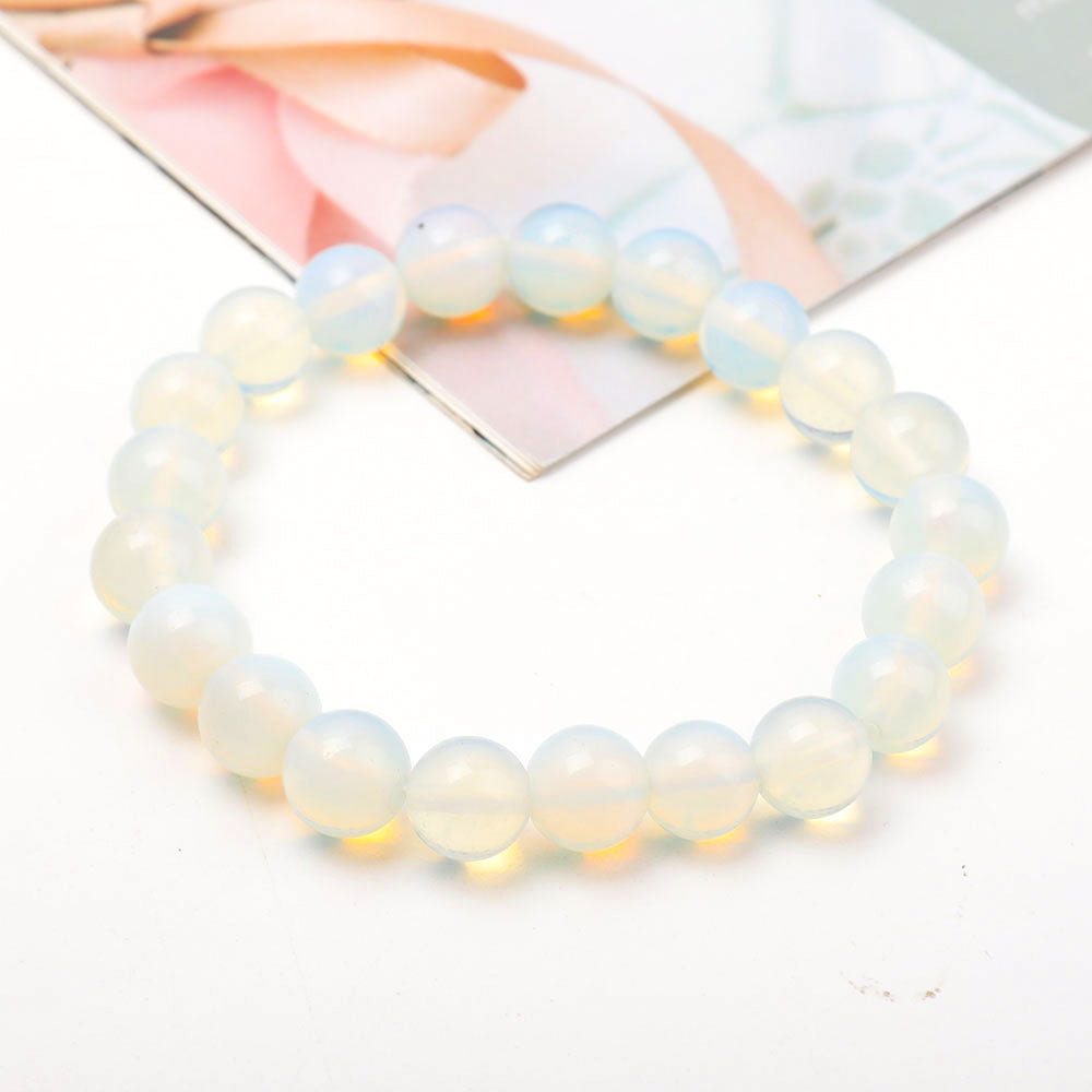 10mm Opalite Spiritual Bracelet for Healing & Protection