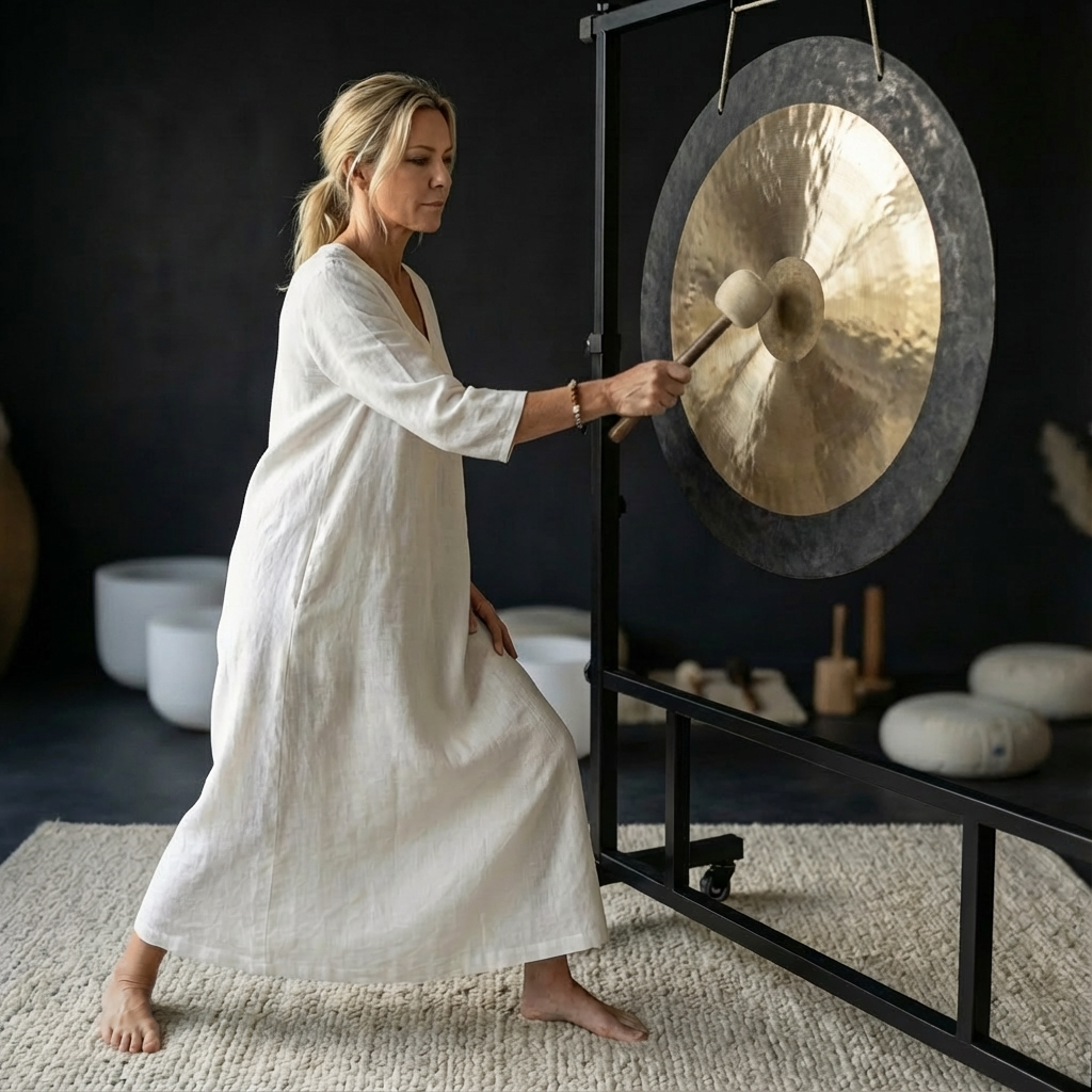 Gong à ondes profondes de 14 à 52 pouces pour la méditation