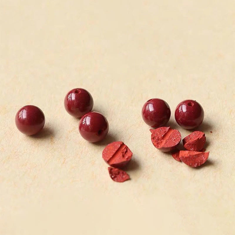 Bracelet et bracelet de cheville en cinabre avec cordon porte-bonheur