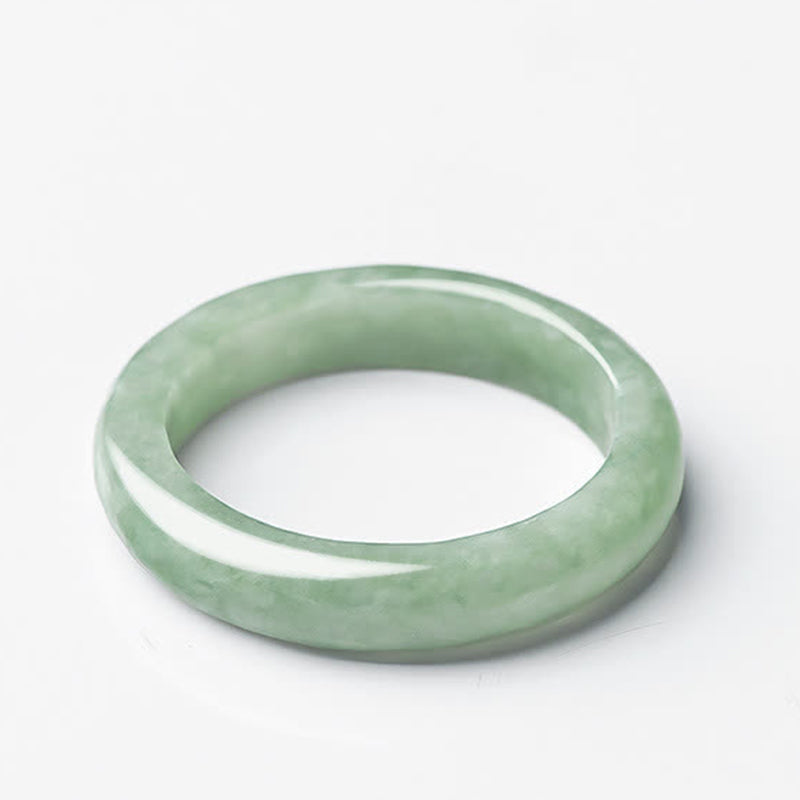 Bague de prospérité et d'abondance en jade naturel | Tailles 16-21 mm
