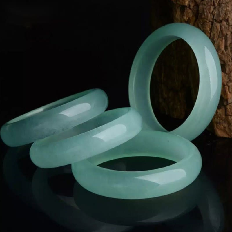 Bracelet jonc en jade naturel pour la chance et la prospérité