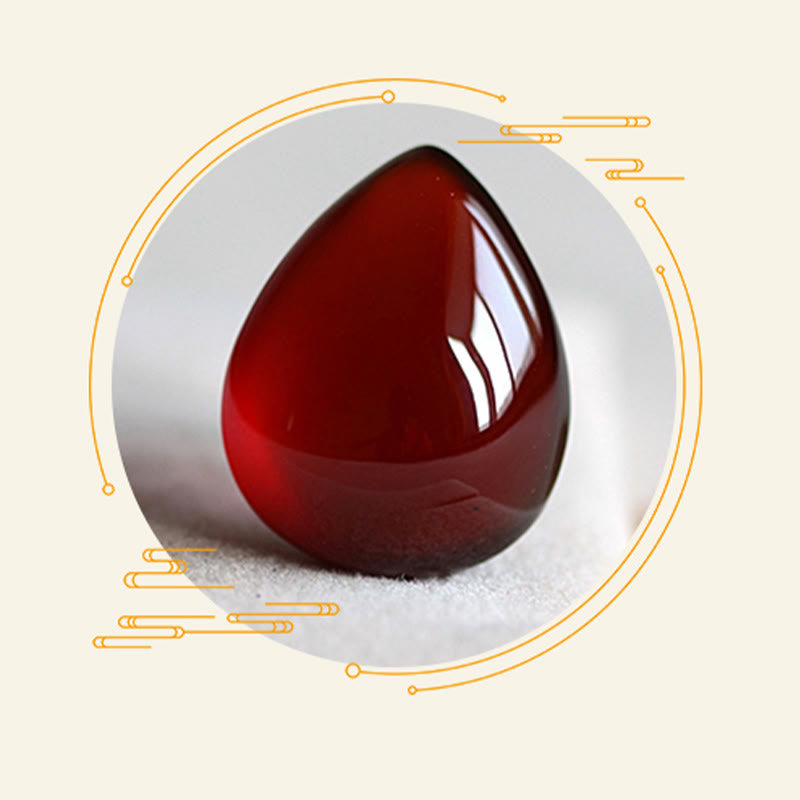 Bracelet de protection en grenat et argent sterling 925 de 14 cm