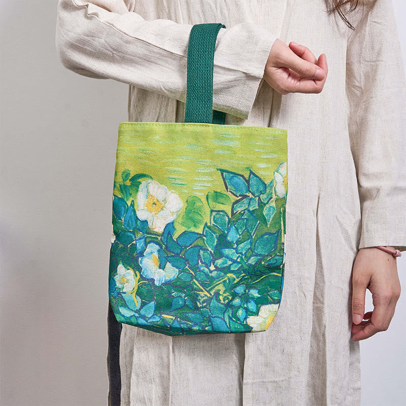 Sac à main en toile Wild Rose | Inspiré par les bijoux spirituels