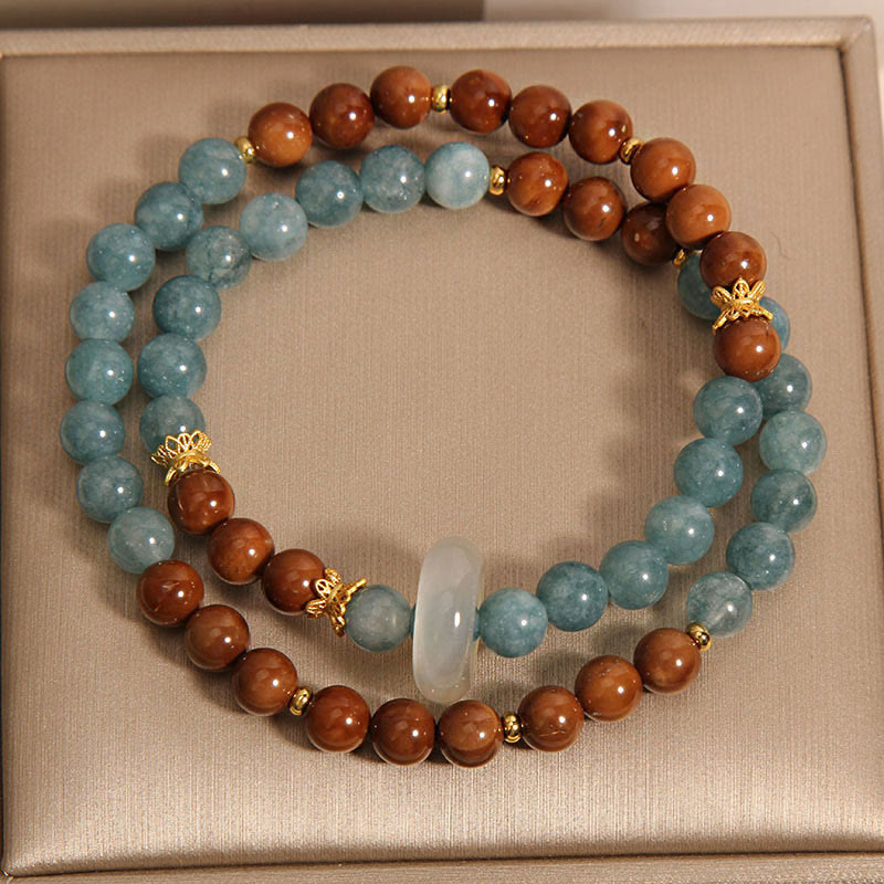 Bracelet de richesse et de chance en jade Kuka de 8 mm