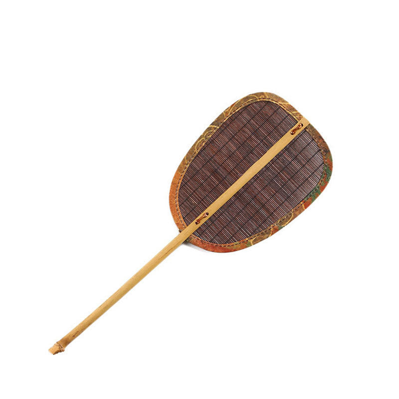 Handmade Bamboo Chinese Folding Fan | Retro Long Handle Fan