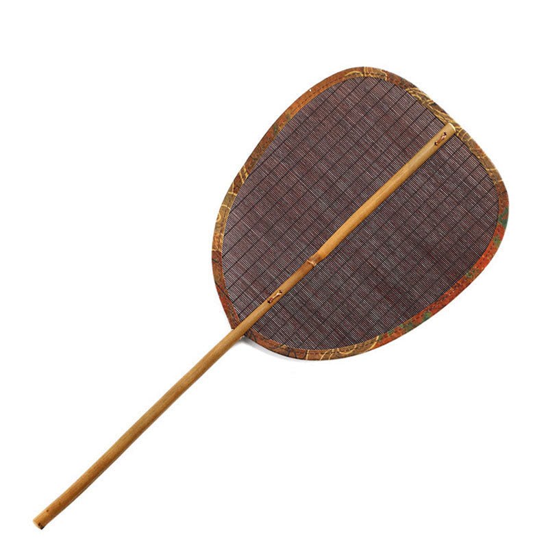 Handmade Bamboo Chinese Folding Fan | Retro Long Handle Fan
