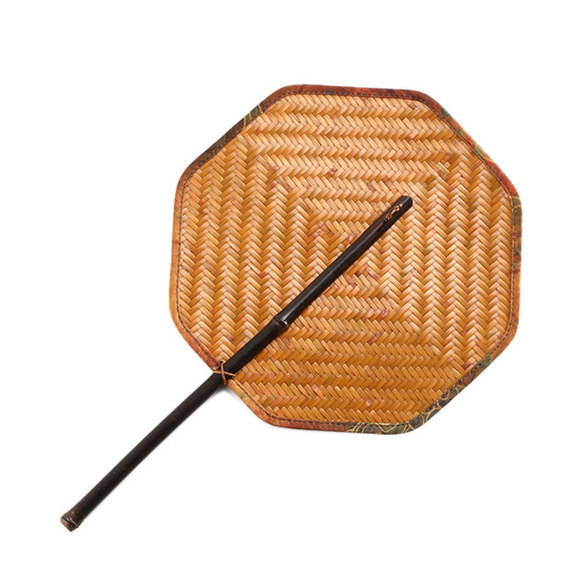 Handmade Bamboo Chinese Folding Fan | Retro Long Handle Fan