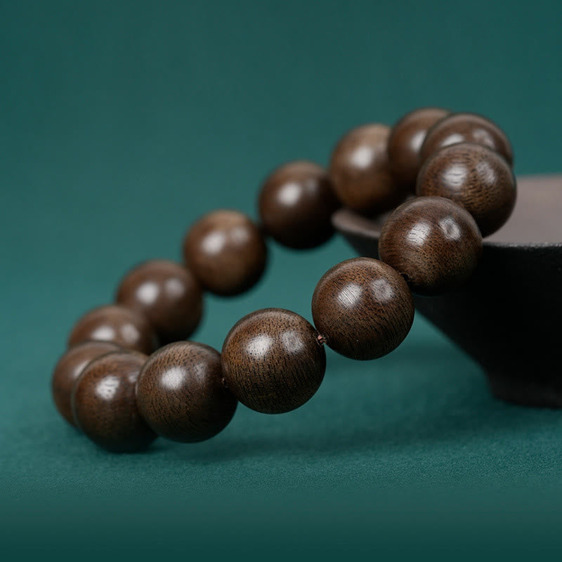 8mm Agarwood Peace Bracelet for Meditation and Balance