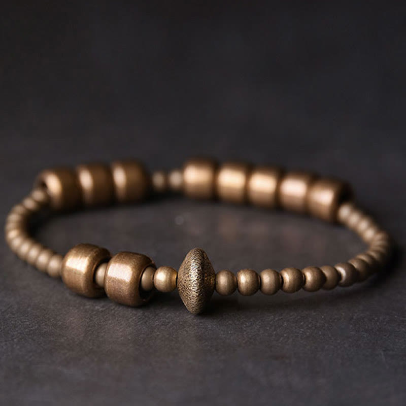 Vintage Copper Spiritual Bracelet for Balance & Wealth