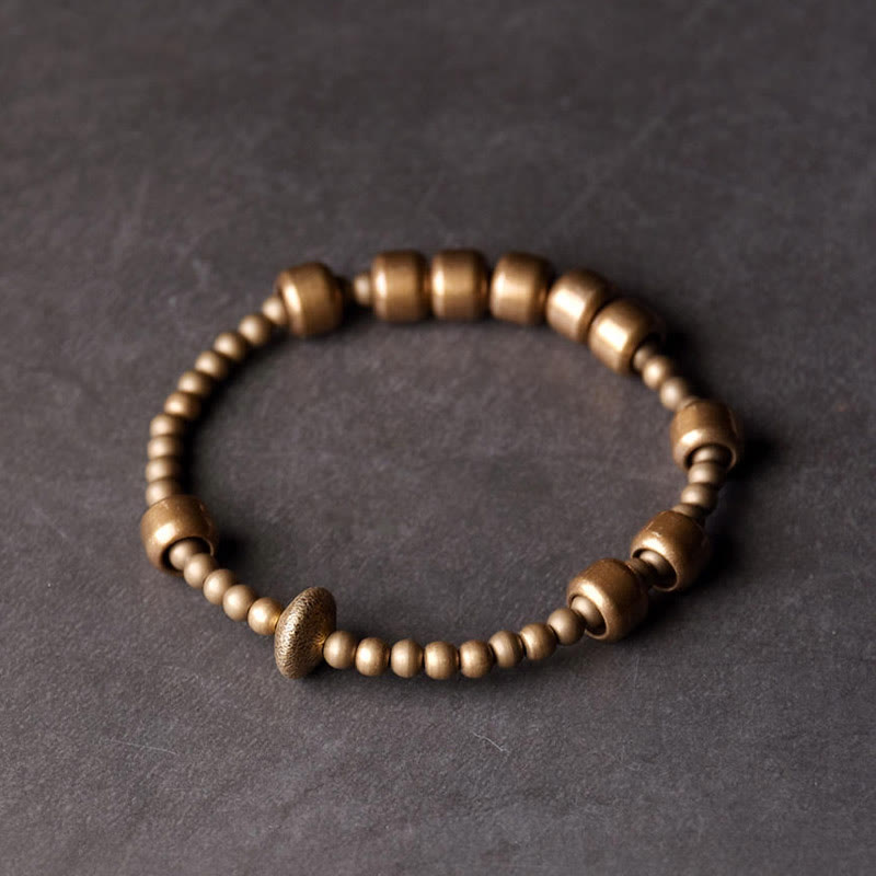 Vintage Copper Spiritual Bracelet for Balance & Wealth