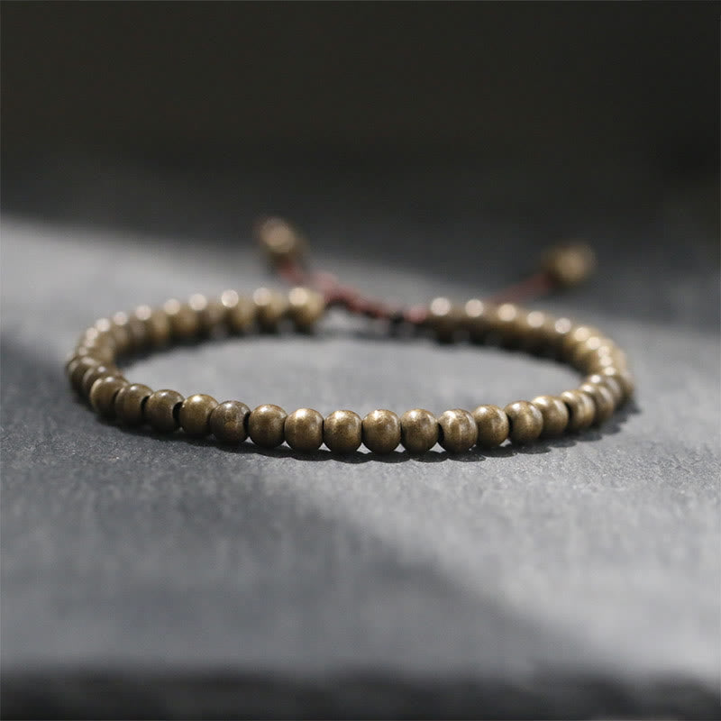 Copper Beads Balance Wealth Bracelet with Brass Beads | Spiritual Bracelet