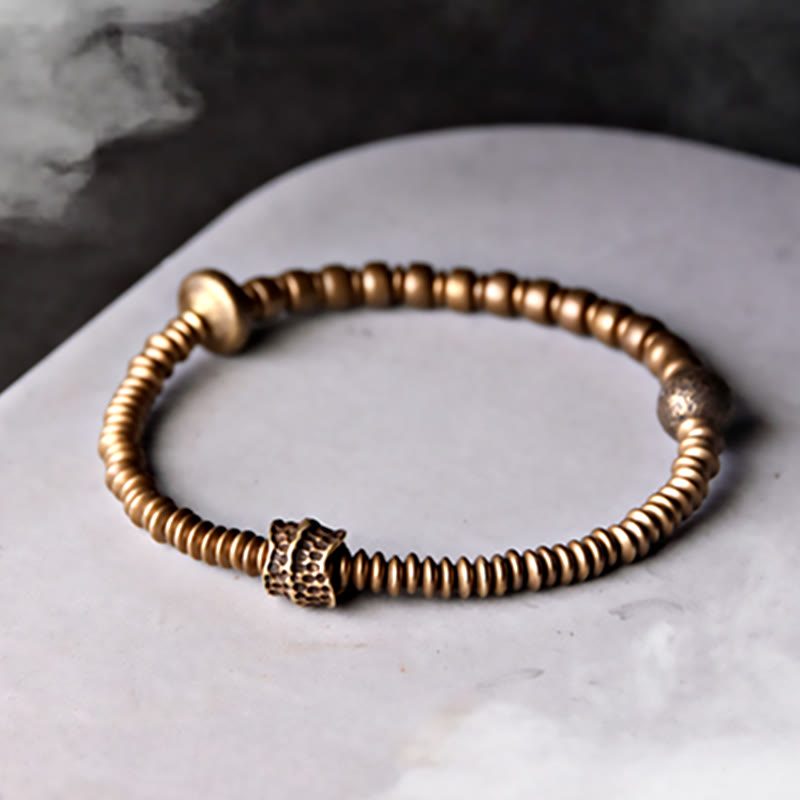 Copper Luck Brass Spiritual Bracelet for Balance and Healing