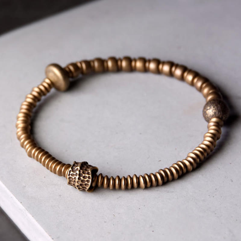 Copper Luck Brass Spiritual Bracelet for Balance and Healing