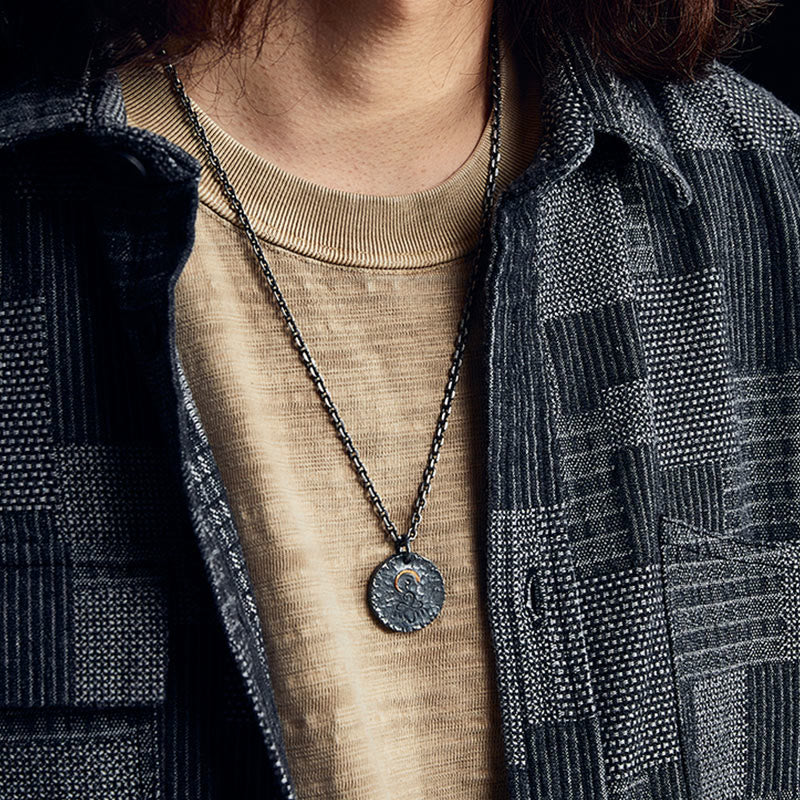 Collier Bouddha en argent sterling 999 avec pendentif lotus pour la paix intérieure