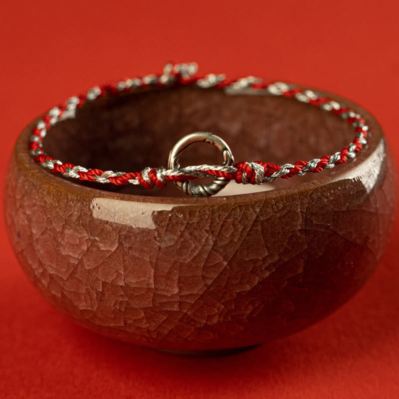 Bracelet de protection spirituelle en argent sterling et tourmaline