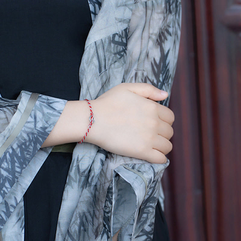 Bracelet de protection spirituelle en argent sterling et tourmaline