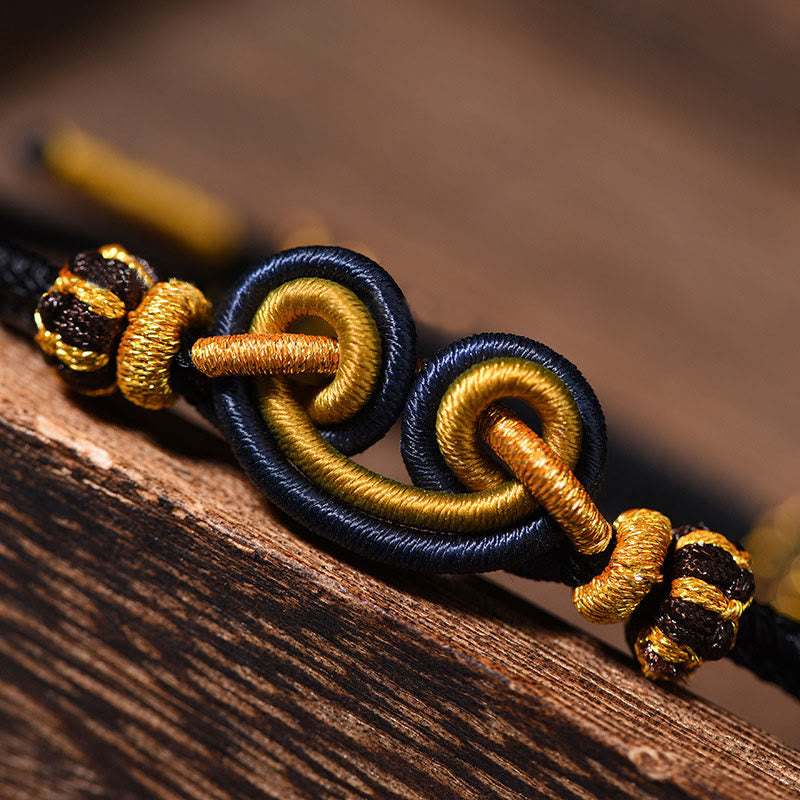 Bracelet tressé Wukong Knot pour la protection et la force spirituelle