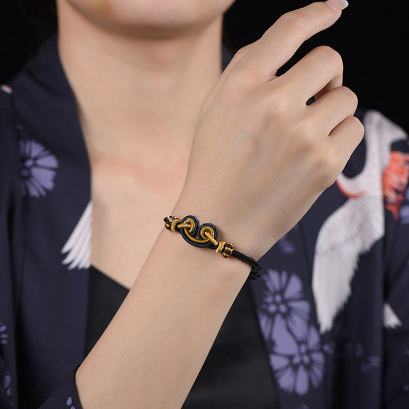 Bracelet tressé Wukong Knot pour la protection et la force spirituelle
